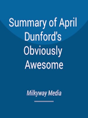 cover image of Summary of April Dunford's Obviously Awesome